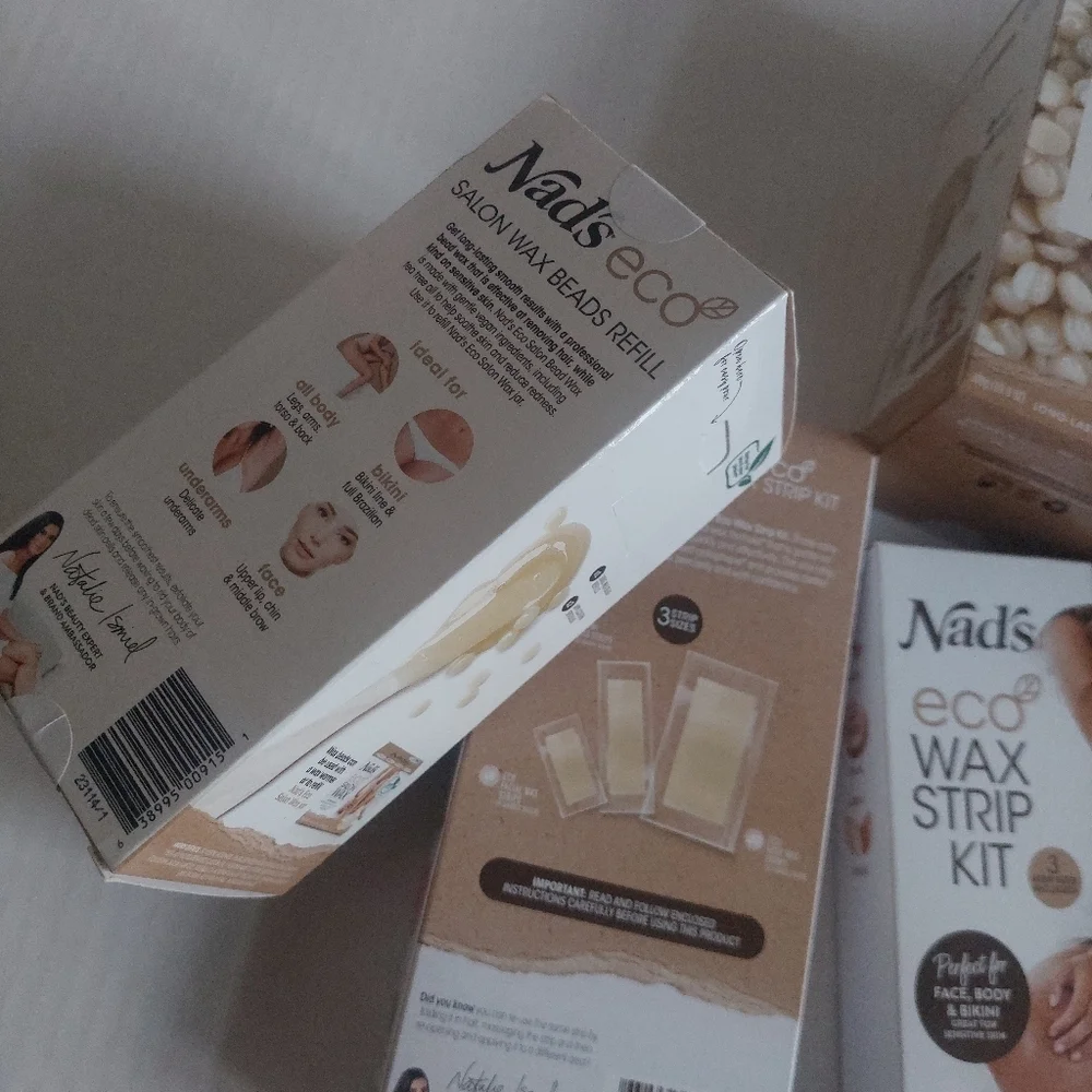 6 Pcs New Nads Eco Wax Strip Kit / Nads Wax Refils